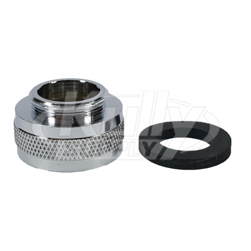 Zurn 93558001 Aerator Adaptor (Lead Free), 3/4-11.5 F Hose X 55/64-27 M (3F For Z