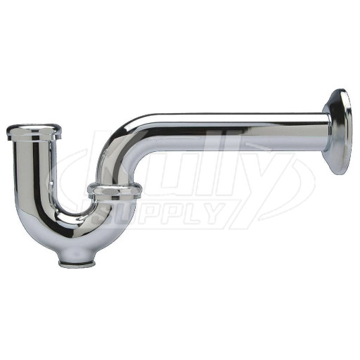 Zurn Z8700-PC P-Trap w/ Wall Bend 1 1/4"-1 1/4"