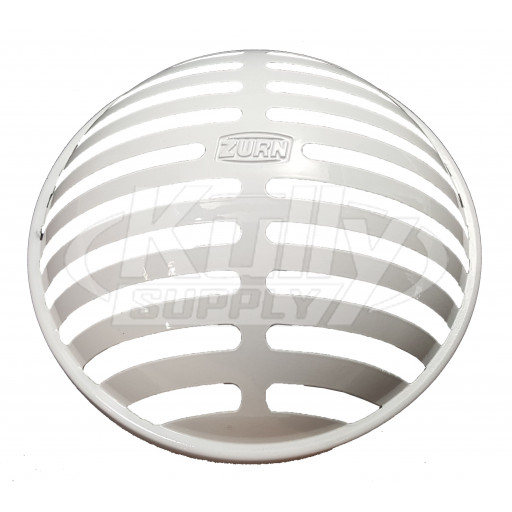 Zurn P1900-33 White A.R.E. Anti- Splash Bottom Dome Strainer (Fits Z1900 & Z1901 Floor Sinks)