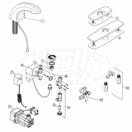 Zurn Z6914 AquaSense Faucet Parts Breakdown