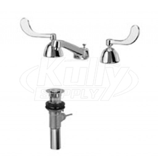 Zurn Z831R4-XL-P AquaSpec Widespread Faucet with Pop-Up Drain