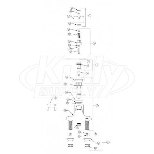 Zurn Z86000 Parts Breakdown 