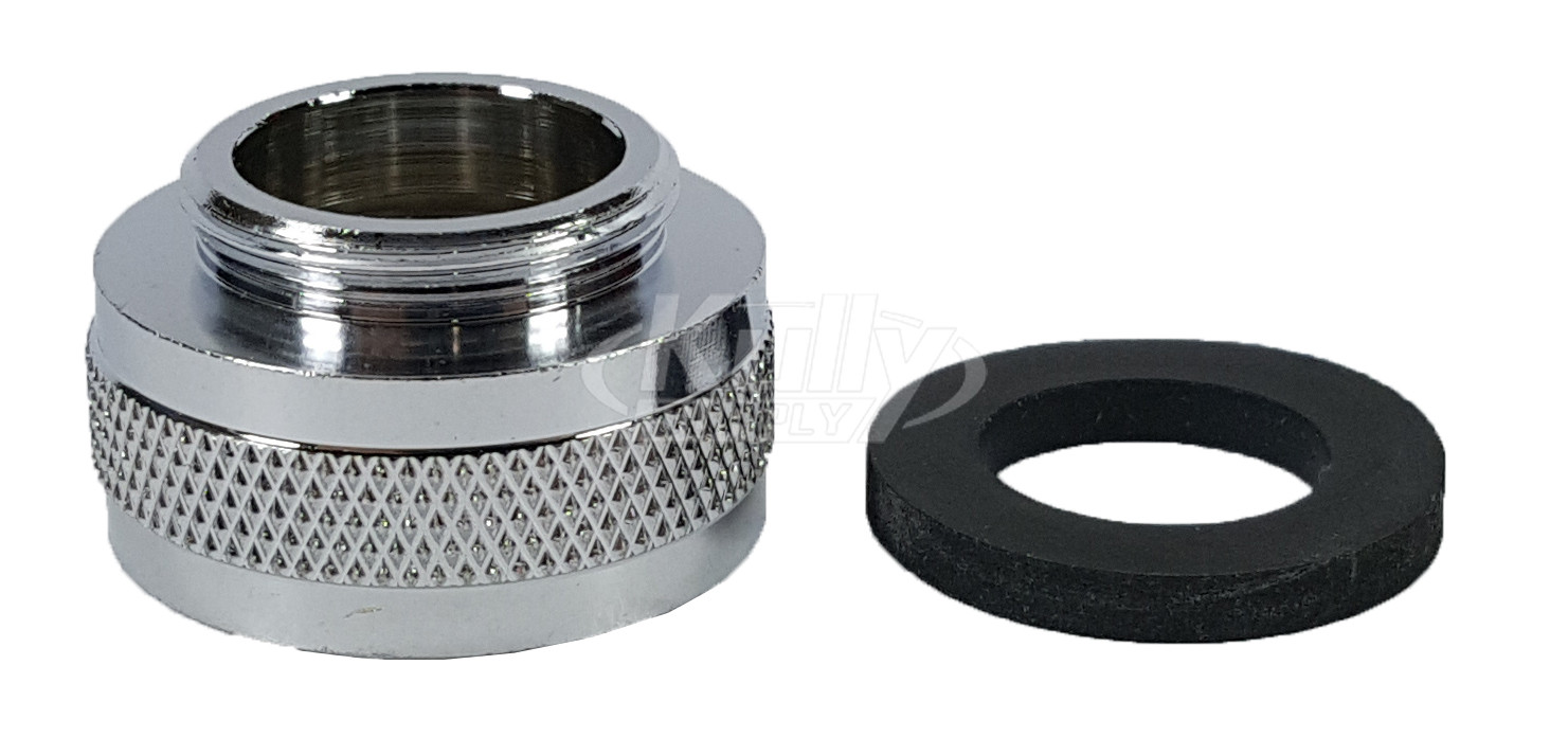 Zurn 93558001 Aerator Adaptor (Lead Free), 3/4-11.5 F Hose X 55/64-27 M (3F For Z