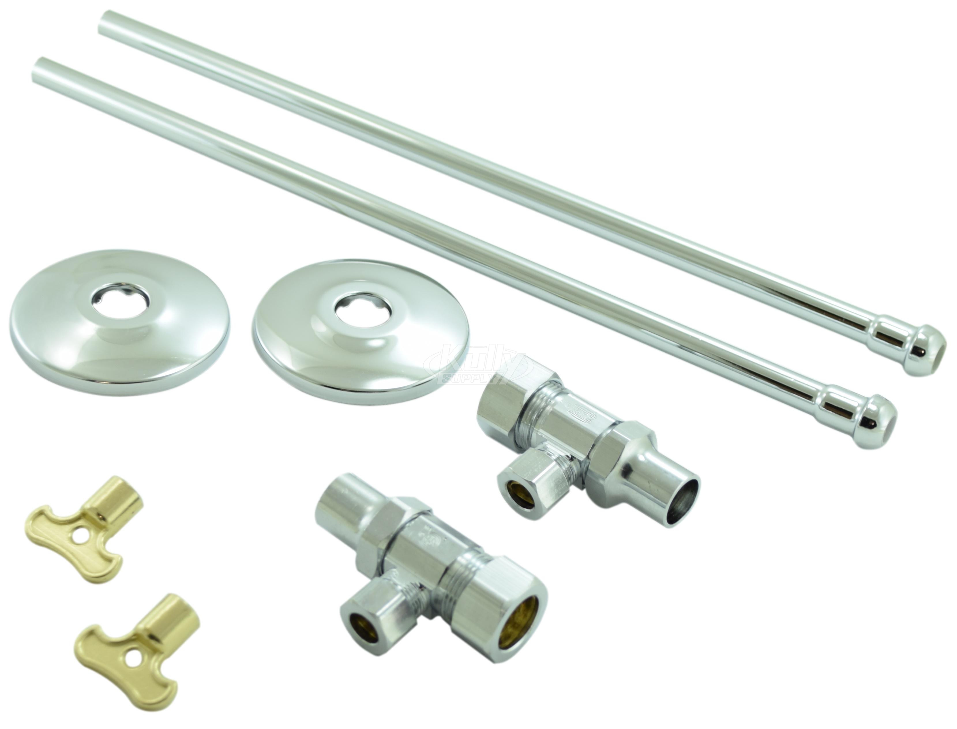 Zurn Z8804-XL-LRLK-PC Standard Stop W/ Flexible Lavatory