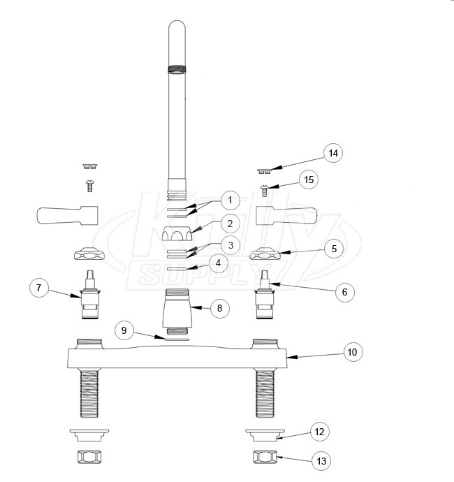 Zurn Z871C1 Parts Breakdown 