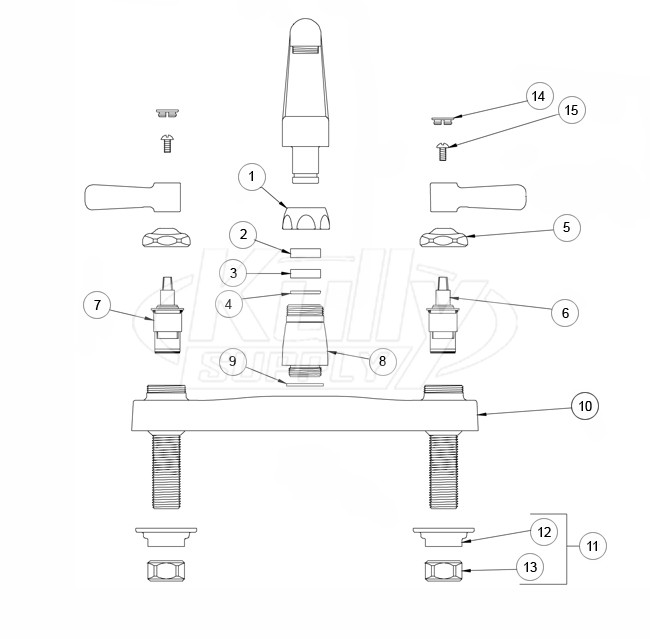 Zurn Z871G1 Parts Breakdown 