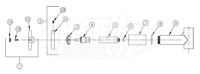 Zurn Z87302-CWO Shower Valve Parts Breakdown 