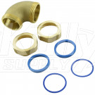 Zurn P6000-QE3-RB Elbow 1-1/2" Male x 1-1/2" Male (with Nut and Gaskets)