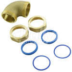 Zurn P6000-QE3-RB Elbow 1-1/2" Male x 1-1/2" Male (with Nut and Gaskets)