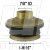 Standard Urinal Spud for .75" Vacuum Breaker Tube
