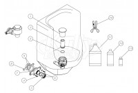 Zurn Z5795 Waterless Urinal Parts Breakdown