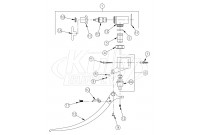 Zurn Z85100-WM Single Foot Pedal Valve Parts Breakdown