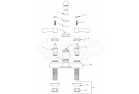 Zurn Z812 4" Centerset Faucet (Swing Spouts) Parts Breakdown