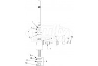 Zurn Gooseneck Single Control Lab Faucet Parts Breakdown