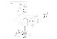 Zurn Single Control Swing Spout Lab Faucet Parts Breakdown 