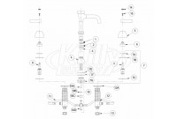Zurn Widespread Vacuum Breaker Faucet Parts Breakdown 