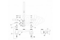 Zurn Z843 Gooseneck Faucet Parts Breakdown 