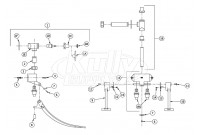 Zurn Z85500-VC-WM Double Foot Pedal Valve Parts Breakdown