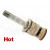 Zurn 59517004 Ceramic Hot Water Cartridge (Long) (Discontinued)